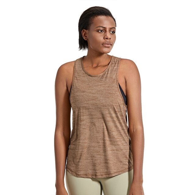 Womens Lightweight Heather Workout Tank Tops Athletic Tops Sleeveless Shirts Casual Top