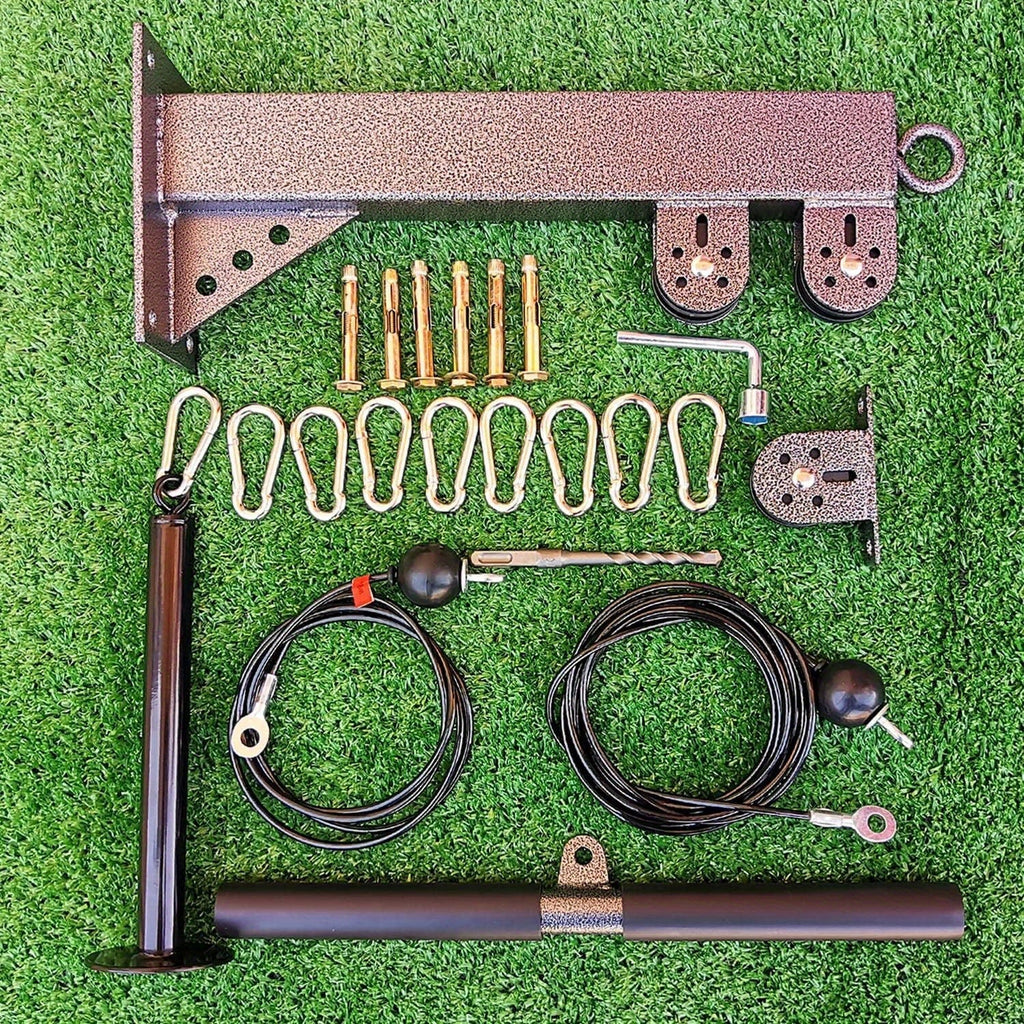 Wall Mounted Cable Pulley Gym System