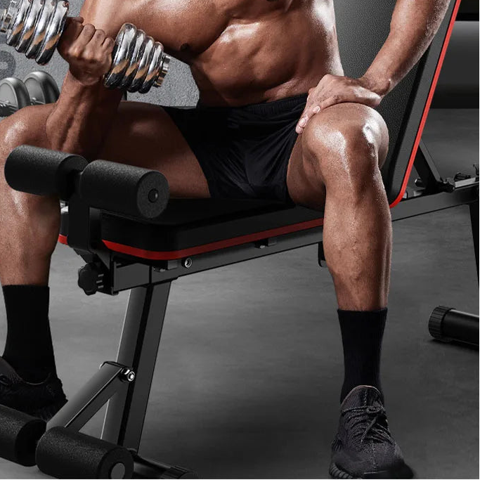 Multifunctional Folding Fitness Bench Stool
